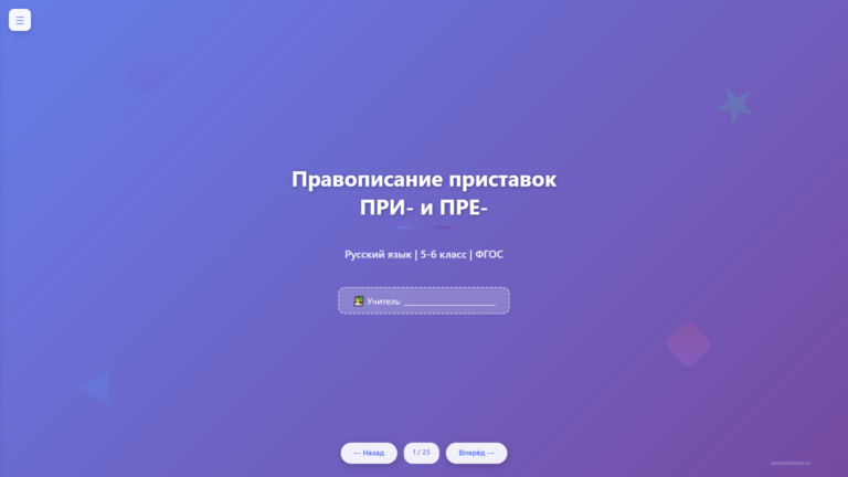 Правописание приставок ПРИ- и ПРЕ-