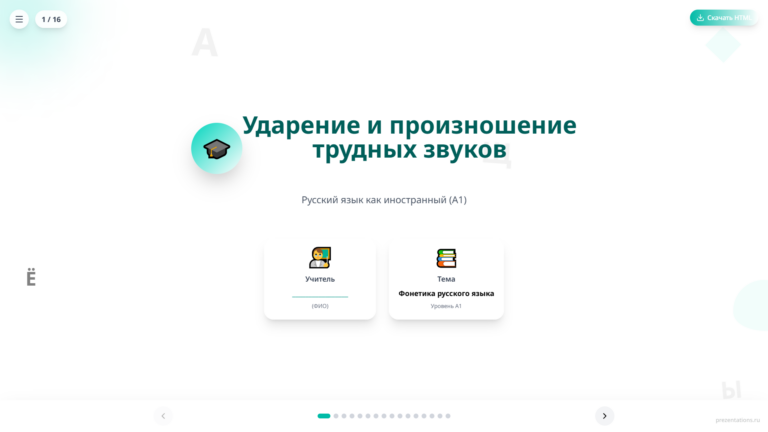 Русское произношение и ударение: трудные звуки для изучающих русский язык как иностранный