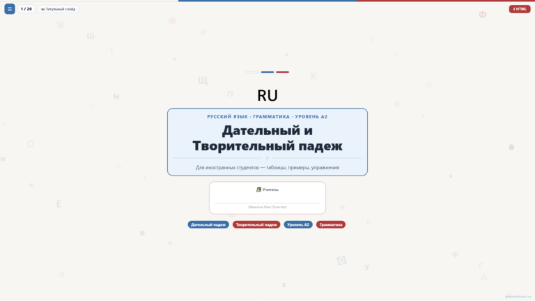Дательный и творительный падеж в русском языке